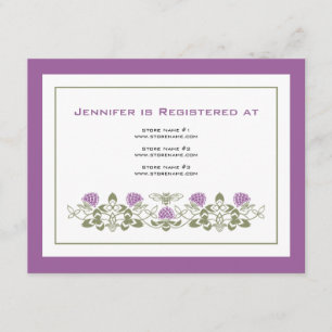 Registerkort för Flora bin Tilläggskort