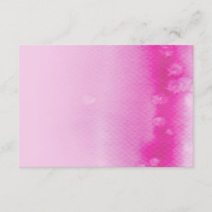 REGISTERRIKORT :: ombre watercolor fuschia rosa Tilläggskort