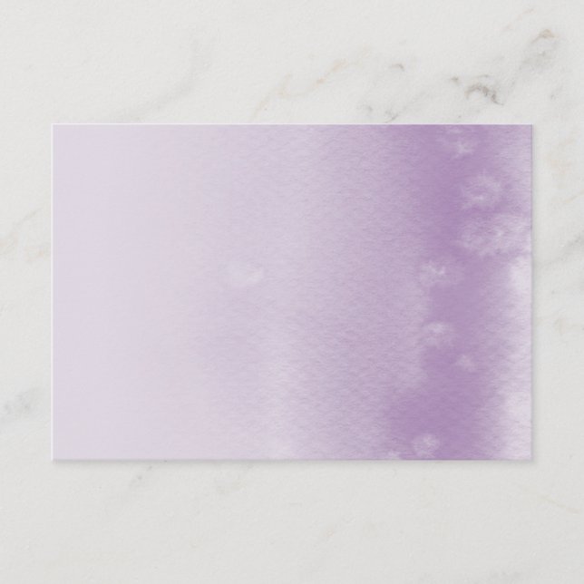 REGISTERRIKORT :: ombre watercolor lila Tilläggskort (Framsida)