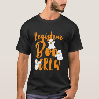 Registrar Boo Crew Halloween-kostym Match Admissi T Shirt