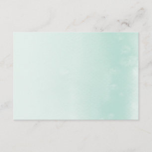 REGISTREKORT :: ombre vattenfärgspastell mint Tilläggskort