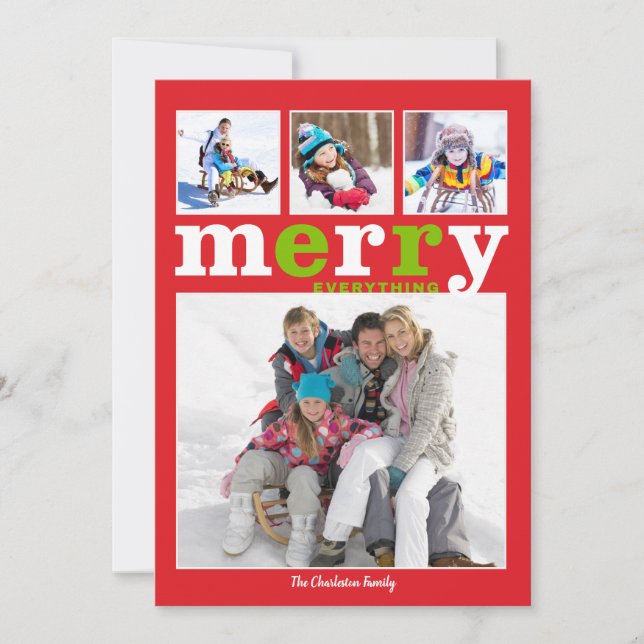 Registrera allt-kort julkort (Framsida)