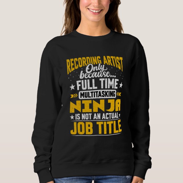 Registrera artist Job Title Singer Musician Songwr T Shirt (Framsida)