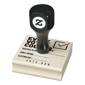Registrera dig för att rösta i USA Frimärke Stämpel