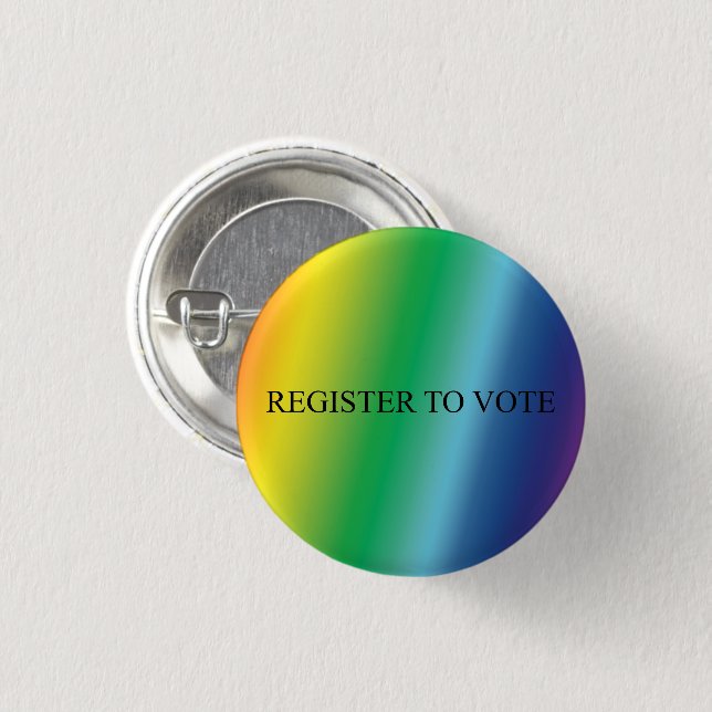 Registrera dig för att rösta om pridet för elegant knapp (Framsida & baksida)