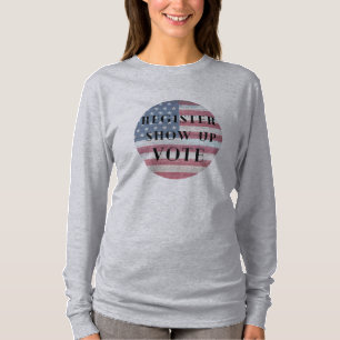 Registrera dig för omröstning, registrera dig oc t shirt