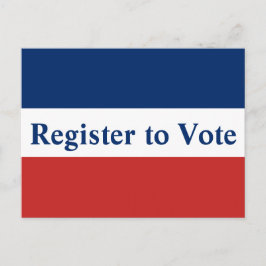 Registrera dig för Röda vita och blå Rand Vykort