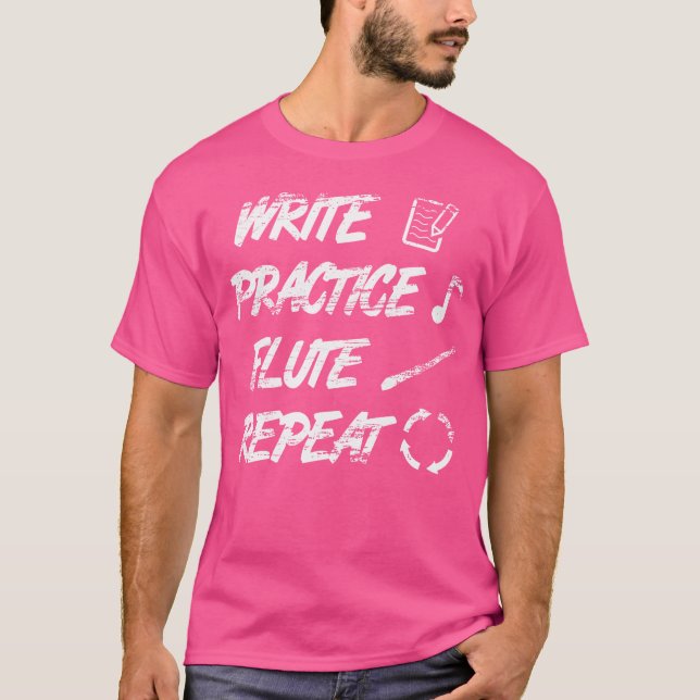 Registrera Flute-citattecken T Shirt (Framsida)