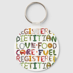 Registrerad diet - Hälsosam mat - Anpassa Nyckelring