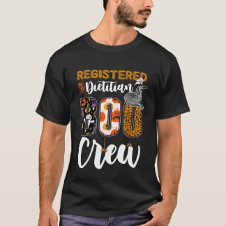 Registrerad Dietist Boo Crew Halloween Matchande R T Shirt