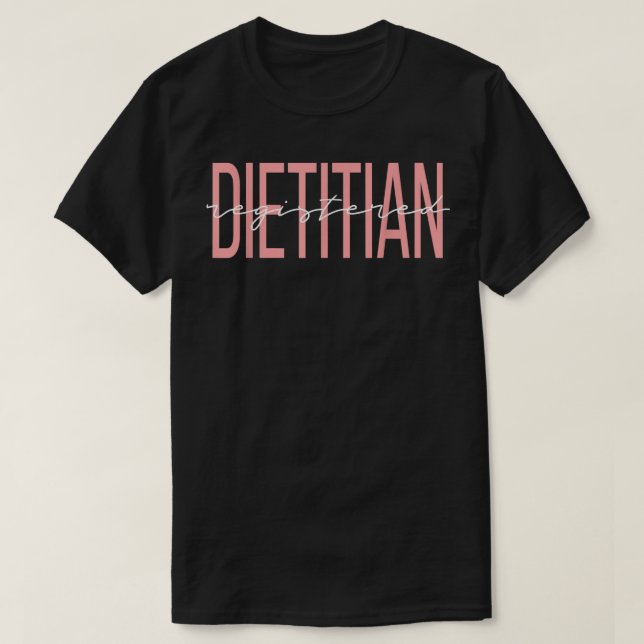 Registrerad Dietitian Student RD Nutritionist RDN T Shirt (Design framsida)