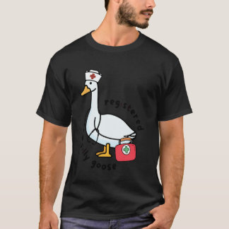 Registrerad Dumma Gås Sjuksköterska Stetoskop Omvå T Shirt