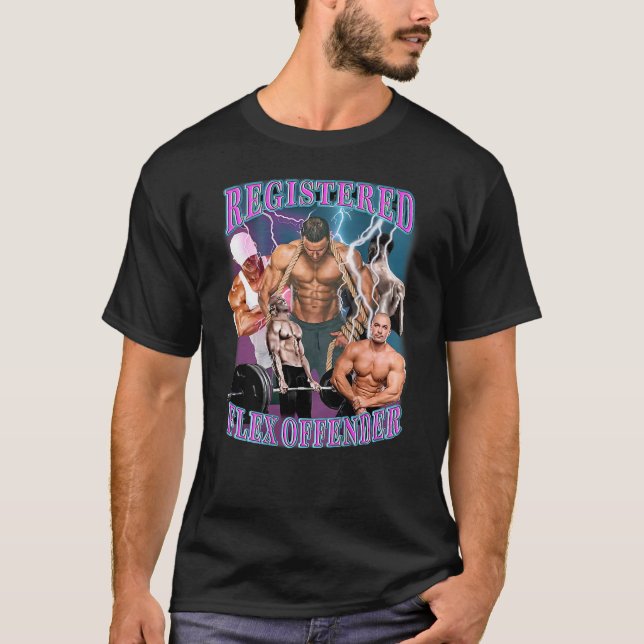 registrerad flex-brottsling t shirt (Framsida)