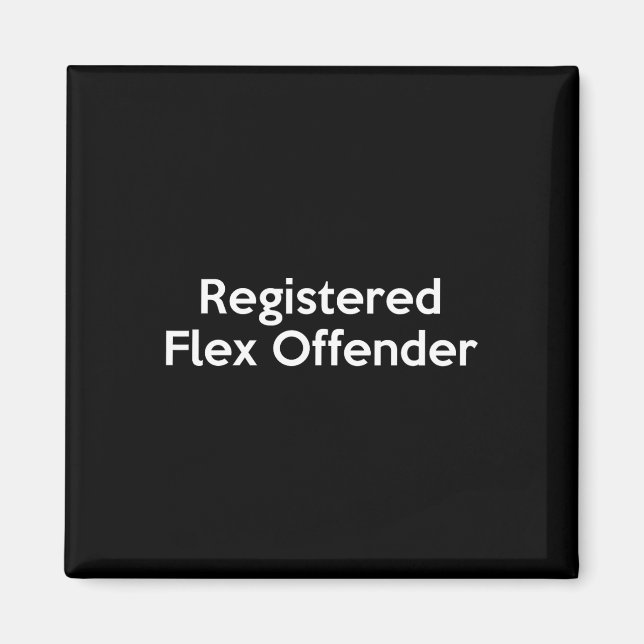 Registrerad Flex Offender-workout för BodyBuilder Magnet (Framsidan)