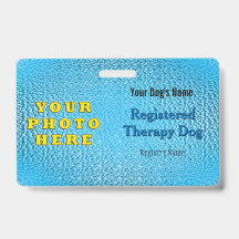 Registrerad Hund - Bright Blue Badge