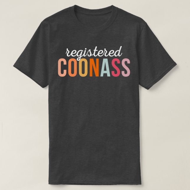Registrerad konass Cajun Funny Ethnic Slur 1 T Shirt (Design framsida)