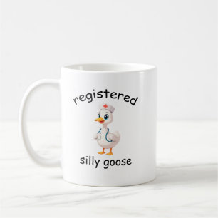 Registrerad Silly Goose-mugg, RN-mugg, Sjuksköters Kaffemugg