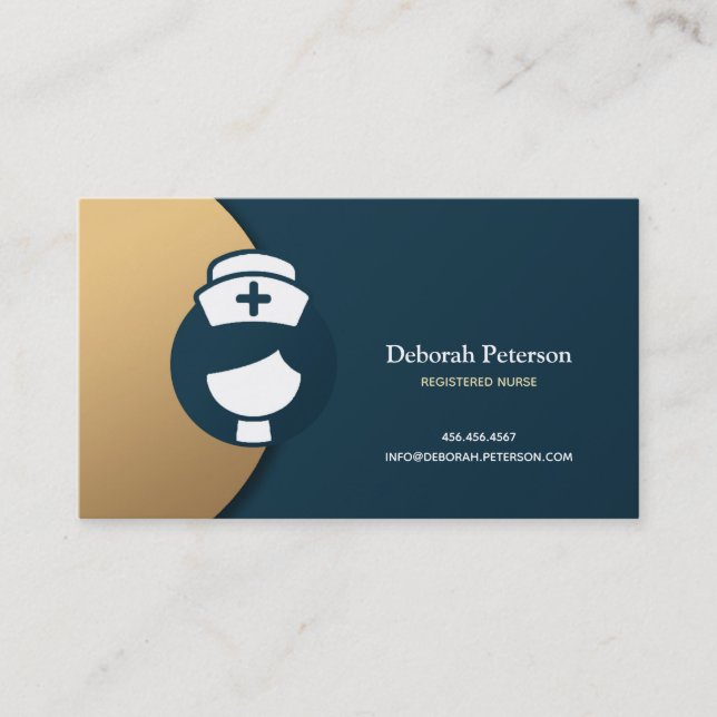 Registrerad sjukförsäkring vid hemmet visitkort (Framsida)