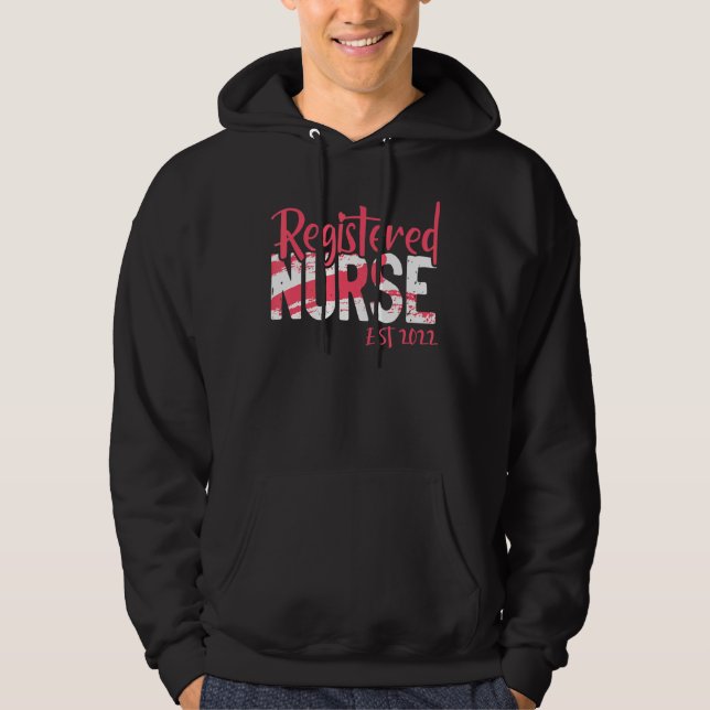 Registrerad sjuksköterska 2022 CnaNursing Medicine Hoodie (Framsida)