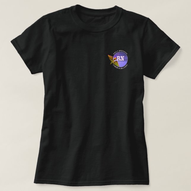 Registrerad sjuksköterska | Arbete och leverans. A T Shirt (Design framsida)