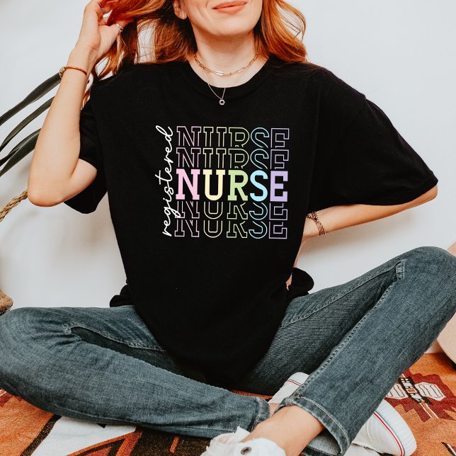 Registrerad sjuksköterska Black T Shirt (Skapare uppladdad)