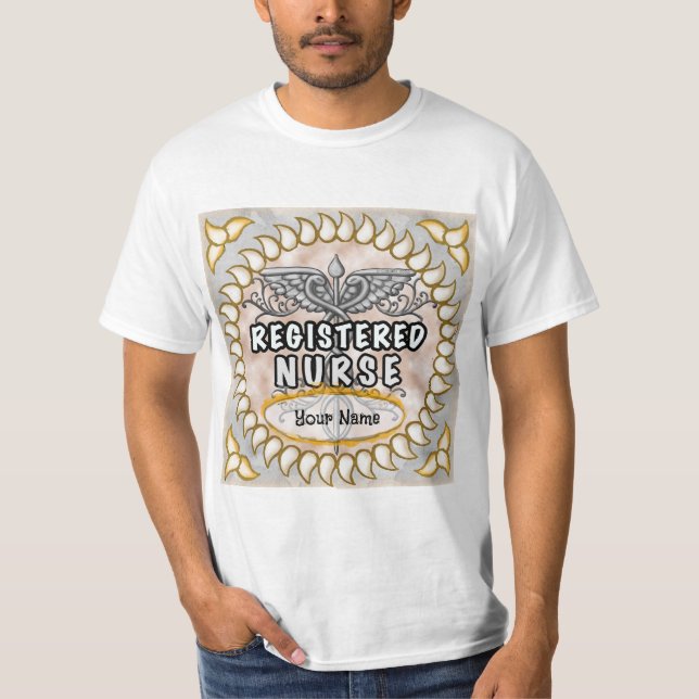 Registrerad sjuksköterska Caduceus T Shirt (Framsida)
