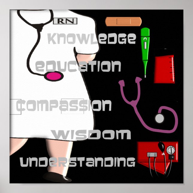 Registrerad sjuksköterska Poster - (Framsidan)