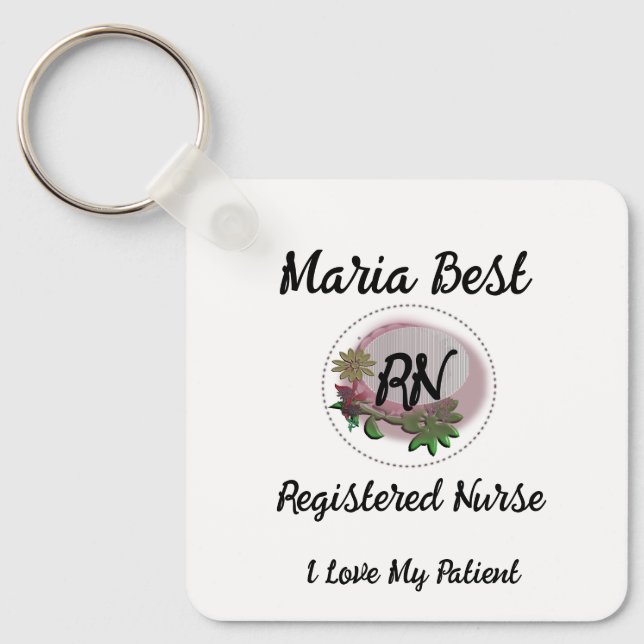 Registrerad sjuksköterska rn Symposium Nyckelring (Framsida)