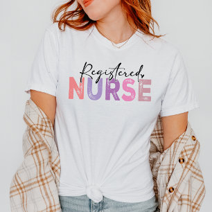 Registrerad sjuksköterskedop Rosa Lila Gift för sj T Shirt