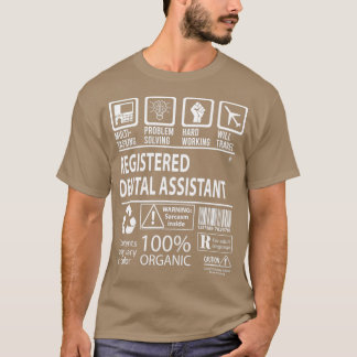 Registrerad tandassistent MultiTEG-Auktoriserad T Shirt