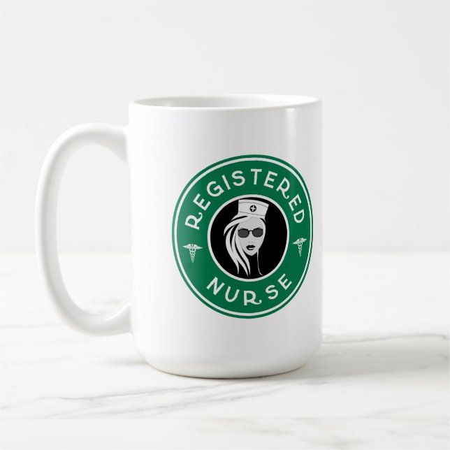 Registrerad utformning av Logotyp för sjukförsäkri Kaffemugg (Vänster)