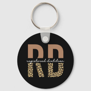 Registrerade Dietitian Cheetah skriver ut RD Gifts Nyckelring