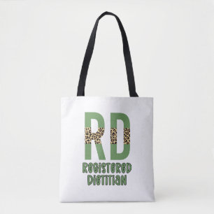 Registrerade Dietitian Cheetah skriver ut RD Gifts Tygkasse