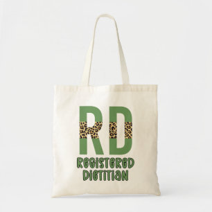Registrerade Dietitian Cheetah skriver ut RD Gifts Tygkasse