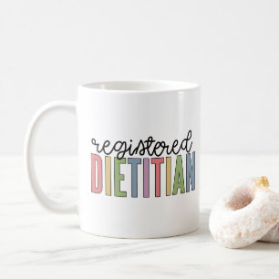 Registrerade dietitiska flerfärgade RD-gåvor Kaffemugg