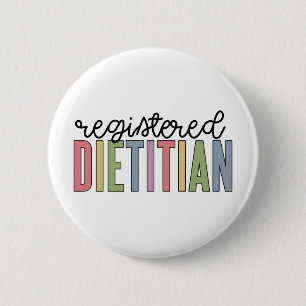 Registrerade dietitiska flerfärgade RD-gåvor Knapp