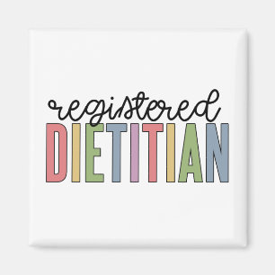 Registrerade dietitiska flerfärgade RD-gåvor Magnet