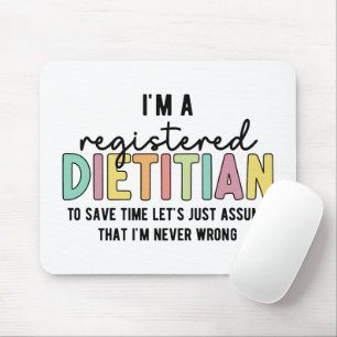 Registrerade dietitiska RD-gåvor är aldrig felakti Musmatta