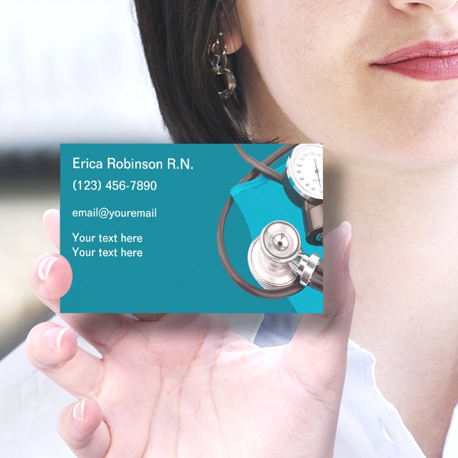 Registrerade kontaktkort för sjukförsäkring visitkort (Skapare uppladdad)