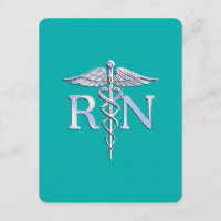 Registrerat Nurse RN Caduceus på Turkos