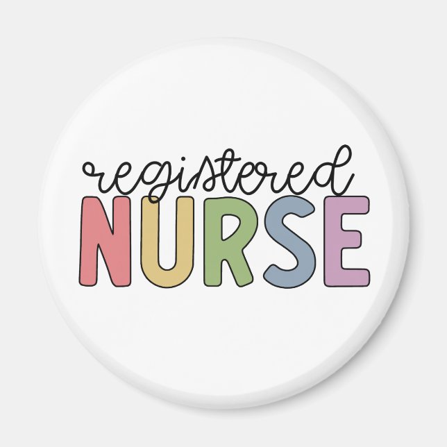Registrerat Nurse RN Nurse Studenten Magnet (Framsidan)