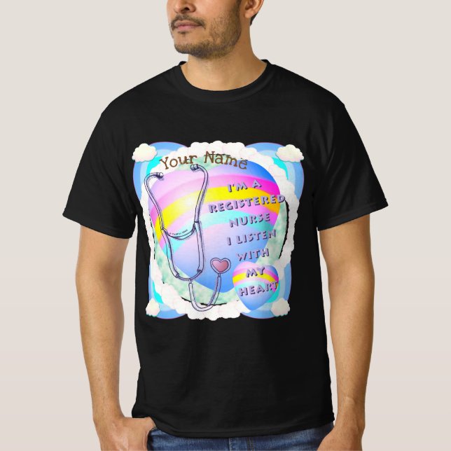 Registrerat sjukhjärt t shirt (Framsida)