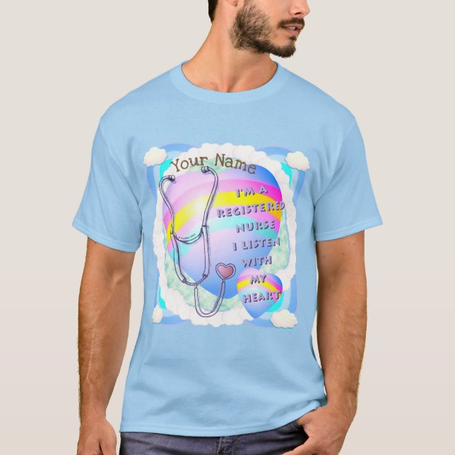 Registrerat sjukhjärt t shirt (Framsida)