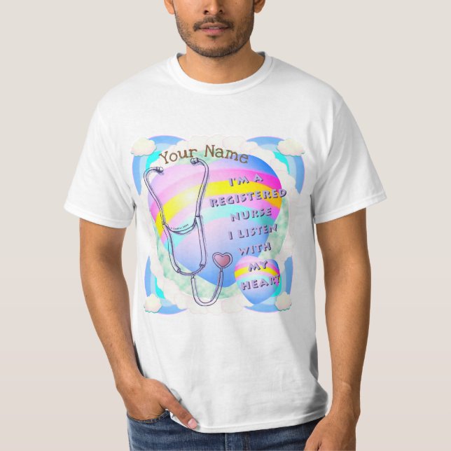 Registrerat sjukhjärt t shirt (Framsida)