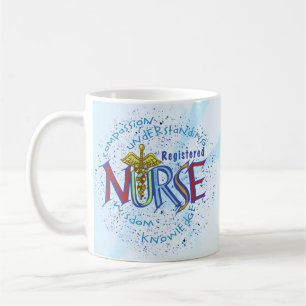 Registrerat sjuksköterska Motto Kaffemugg