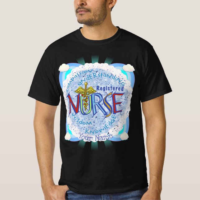 Registrerat sjuksköterska Motto T Shirt (Framsida)