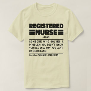 Registrerat sjuksköterskejobb för Auktoriserad av T Shirt