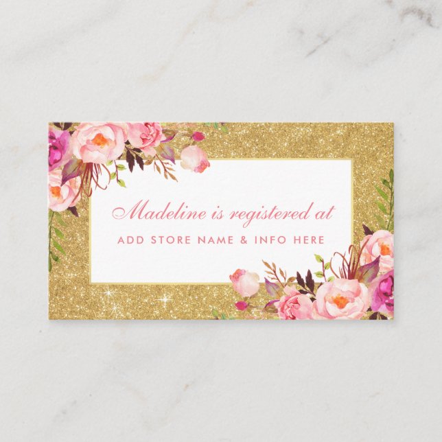 Registrering för babyvisningsprogrammet Rosa Guld  Tilläggskort (Framsida)