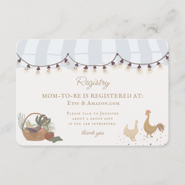 Registrering för registrering av "Blue Farmers Mar Tilläggskort (Framsida)