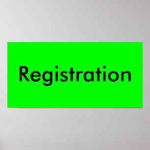 Registrering Poster